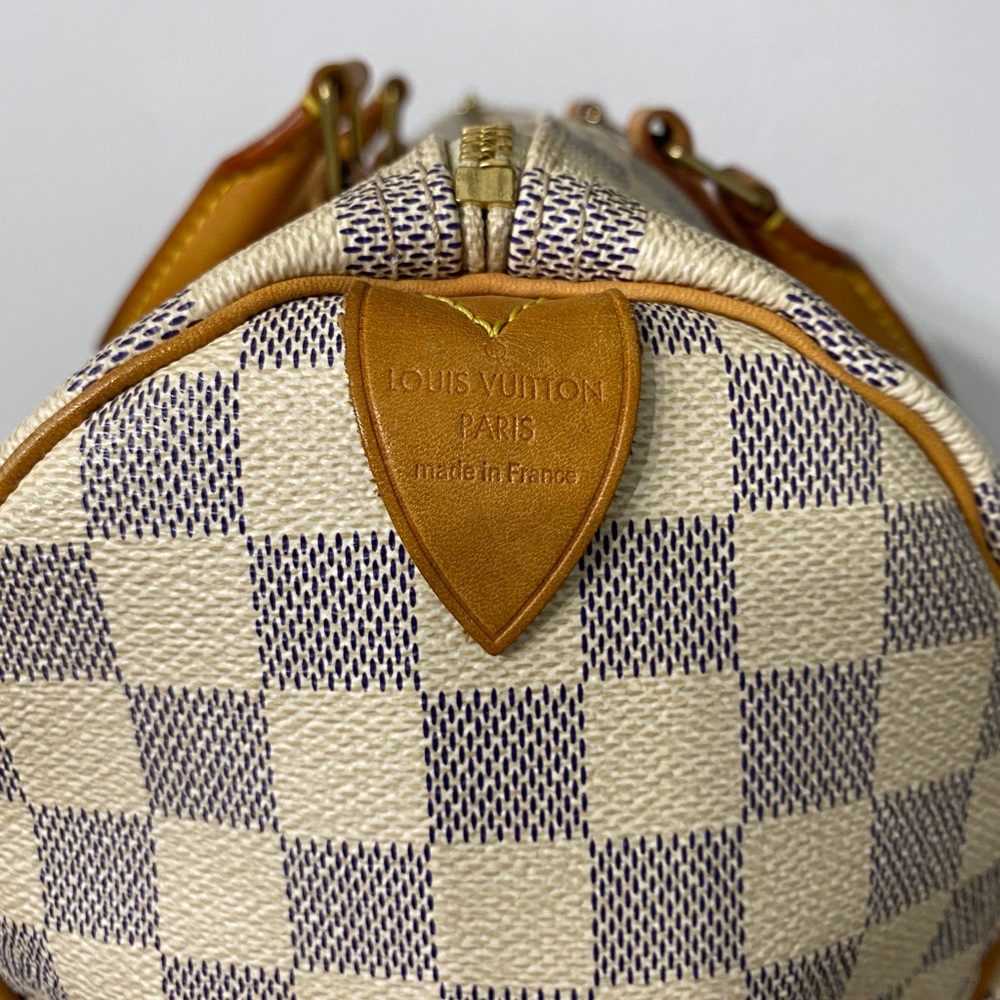 LOUIS VUITTON SPEEDY 30 IN DAMIER AZUR - Picture 9 of 13